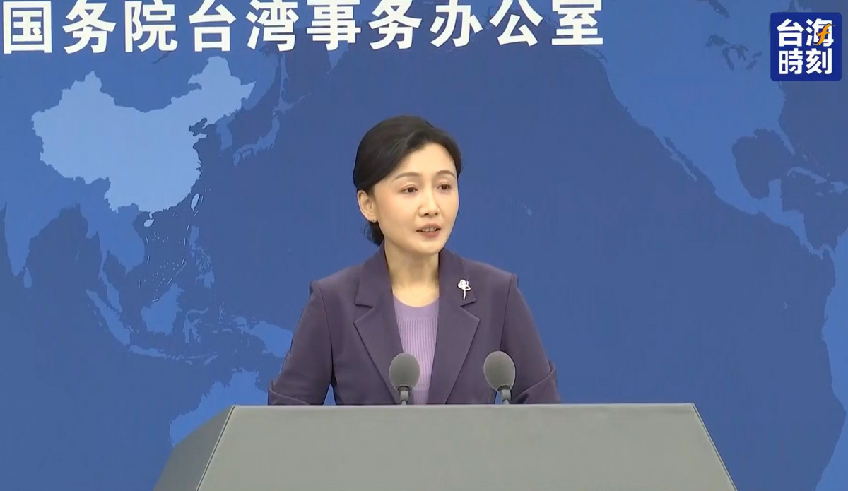 中國國台辦發言人張晗嗆，對於任何「台獨」分裂行徑，「我們絕不容忍、絕不姑息、必將痛擊。」
