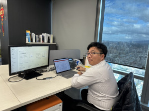 職業軍人退役的羅健銘，參加桃竹苗分署AI職訓課程，順利轉換跑道重啟事業第二春。