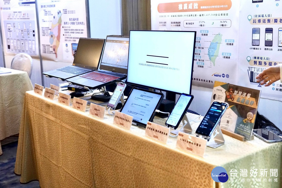 由暨大資訊管理學系戴榮賦教授研究團隊開發的「整合式資訊系統」，將智慧科技導入高齡者送餐服務。（暨大提供）