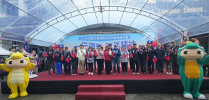 龍潭元旦升旗典禮熱鬧登場。