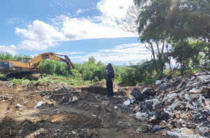 嘉義縣環保局聯手檢察、警政及河川管理機關，共同破獲跨嘉義、南投、彰化及雲林等縣市非法棄置廢棄物犯罪集團／嘉義縣府提供