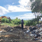 嘉義縣環保局聯手檢察、警政及河川管理機關，共同破獲跨嘉義、南投、彰化及雲林等縣市非法棄置廢棄物犯罪集團／嘉義縣府提供