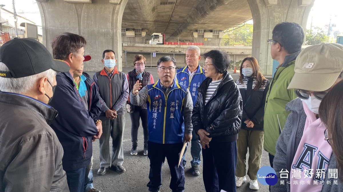 立委楊瓊瓔、台中市議員羅永珍協調高公局出租300坪用地供環保志工隊使用。