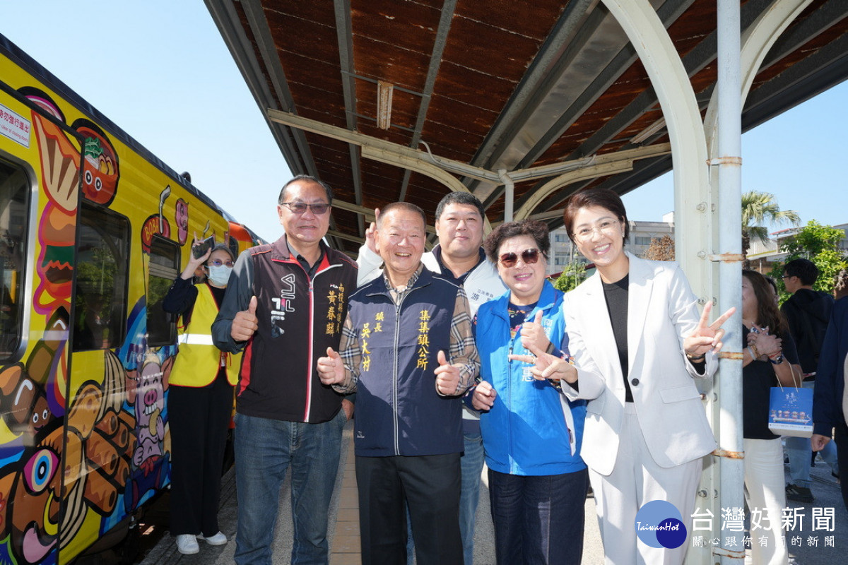 集集線第一階段復駛通車,南投縣長許淑華說:讓集集支線成為南投邁向國際觀光的亮點指標。