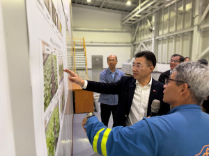 江啟臣考察雲林廚餘去化廠。