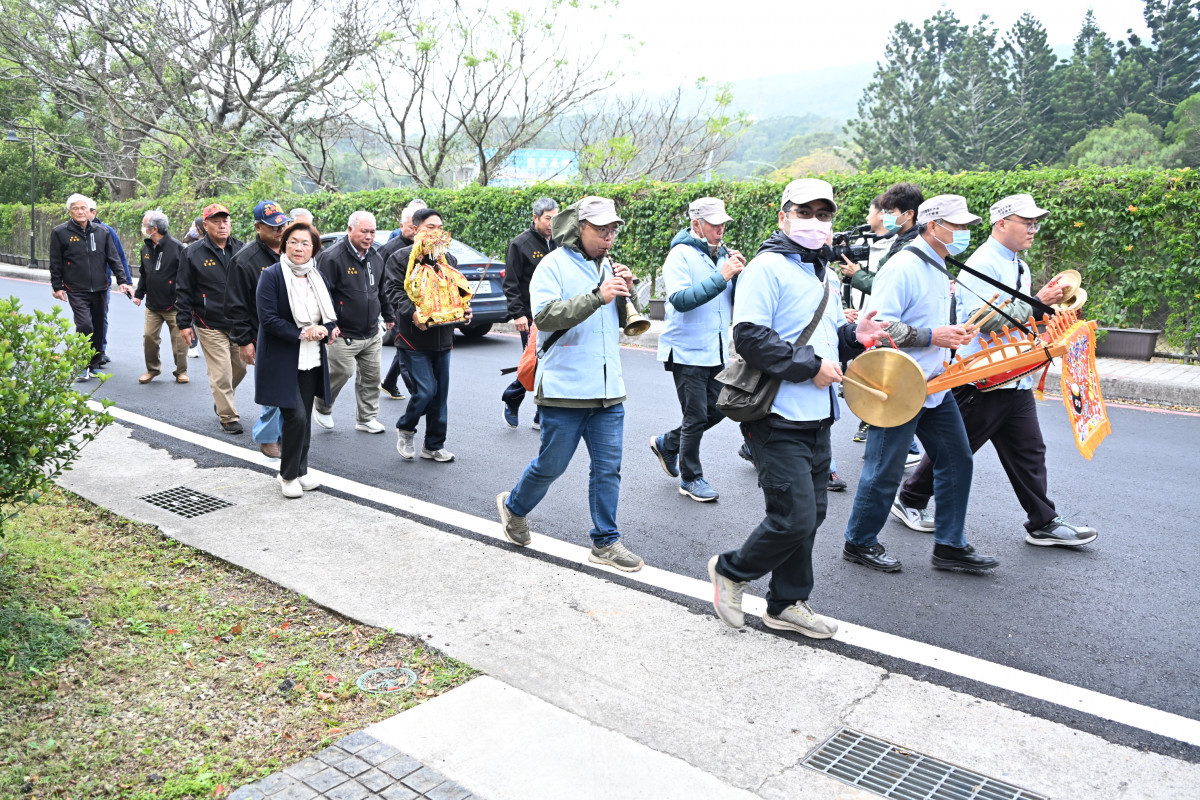 媽祖園區建設再進一步，王惠美赴苗栗迎回3尊石雕聖像。圖／彰化縣政府提供
