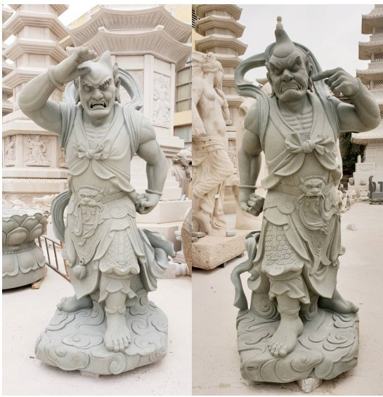 媽祖園區建設再進一步，王惠美赴苗栗迎回3尊石雕聖像。圖／彰化縣政府提供