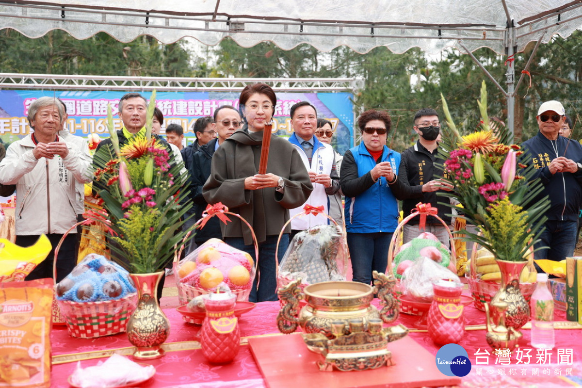 開工祈福活動。（縣府提供）
