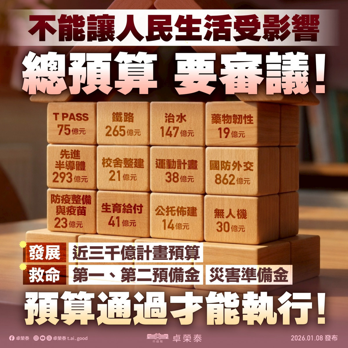 （圖／翻攝自中華民國行政院Facebook）