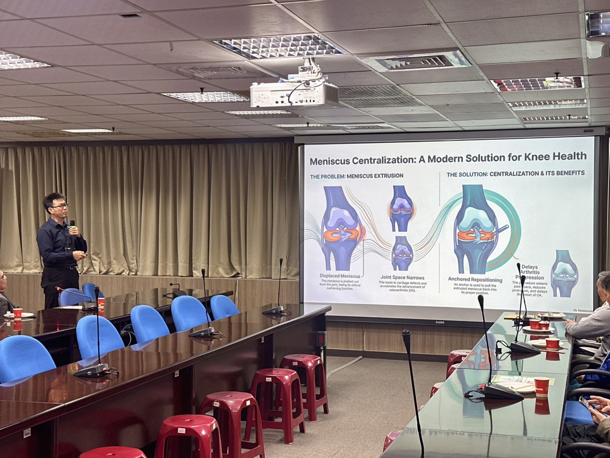 豐原醫院骨科徐兆奎醫師分享半月板根部破裂及肩關節後位脫臼案例。