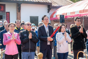 「桃園市歷史建築大溪林宅梅鶴山莊第四期修復工程」開工祈福典禮。