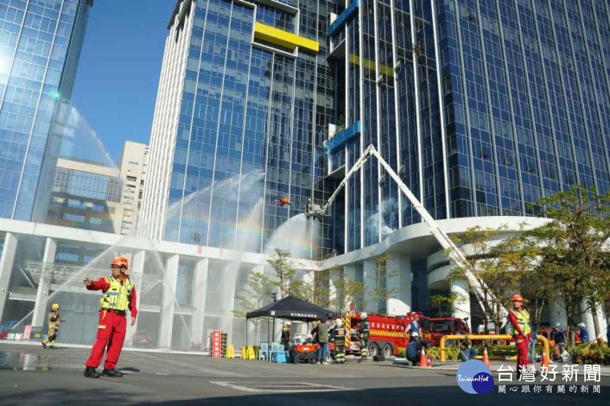 強化高樓及化學火災應變　竹縣春節災防演習登場