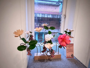 茶花原樹花藝多元呈現。