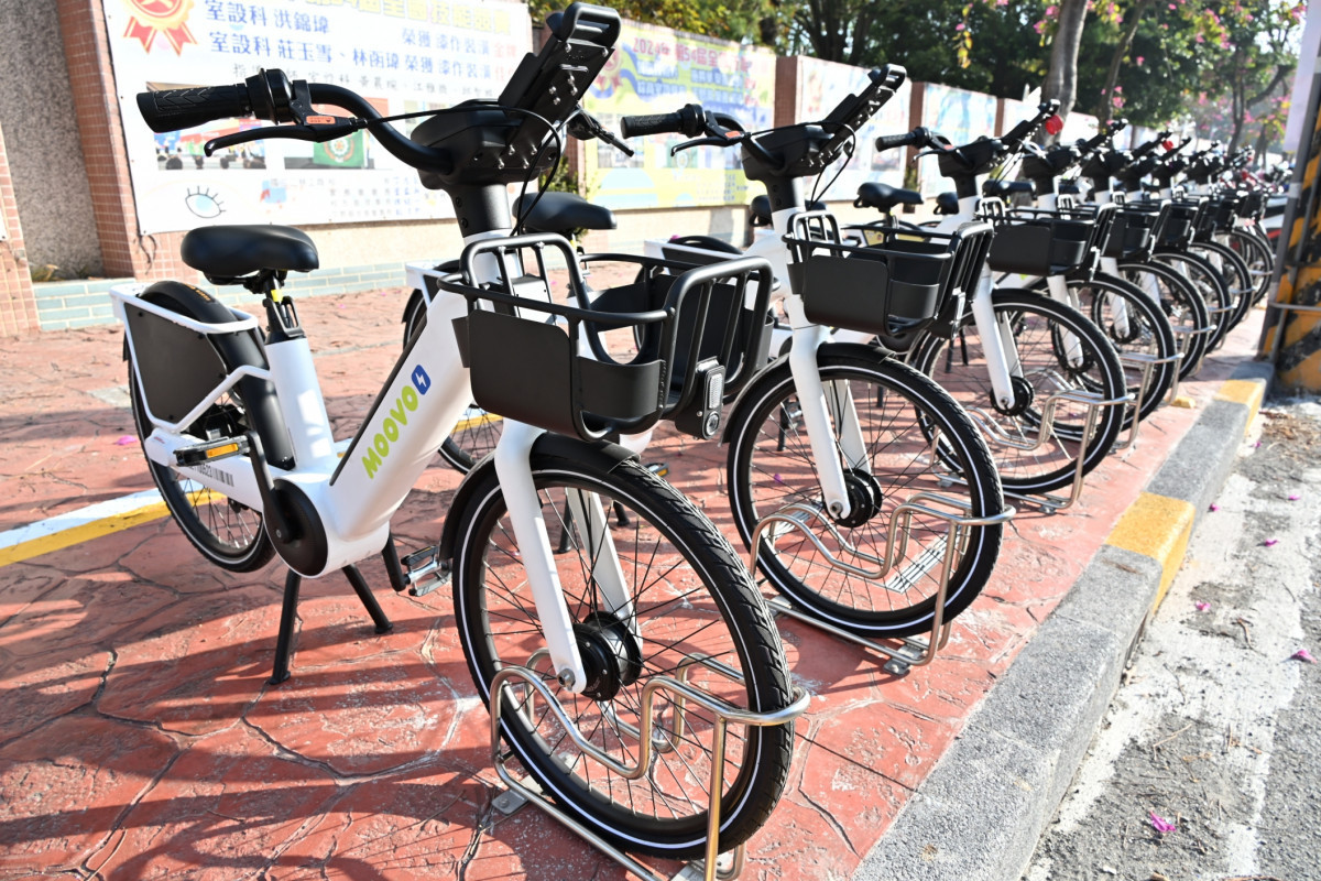 二林鎮啟用9處MOOVO站點，彰化公共自行車邁向智慧綠色交通新里程。圖／彰化縣政府提供