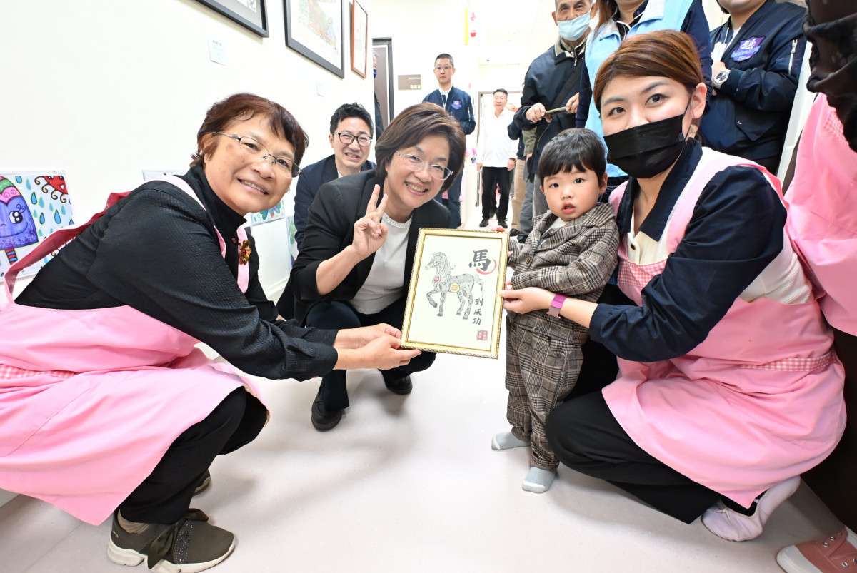 減輕育兒負擔，彰化第10間公設托嬰中心、親子館同步啟用。圖／彰化縣政府提供