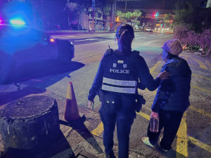 老婦誤闖台66線快速公路，警方及時攔下，結束一場深夜虛驚。