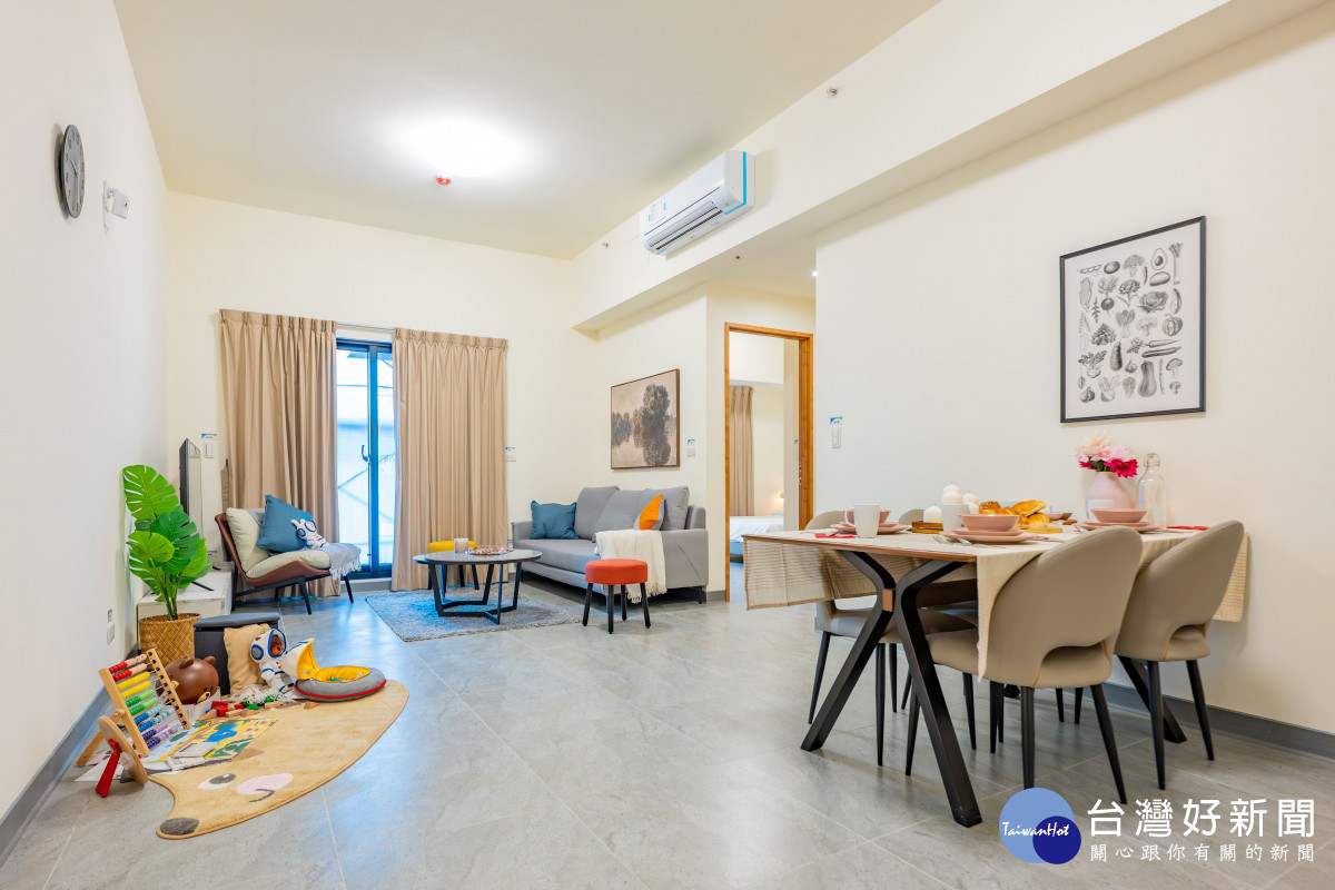 社會住宅客餐廳機能完善。