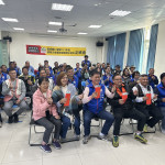 林議員、仁愛鄉代及村長等全力相挺普發2千元助過好年。（記者扶小萍攝）