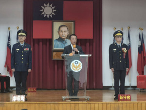 嘉義縣警察局今（20）日舉行卸、新任局長交接典禮／陳致愷攝影
