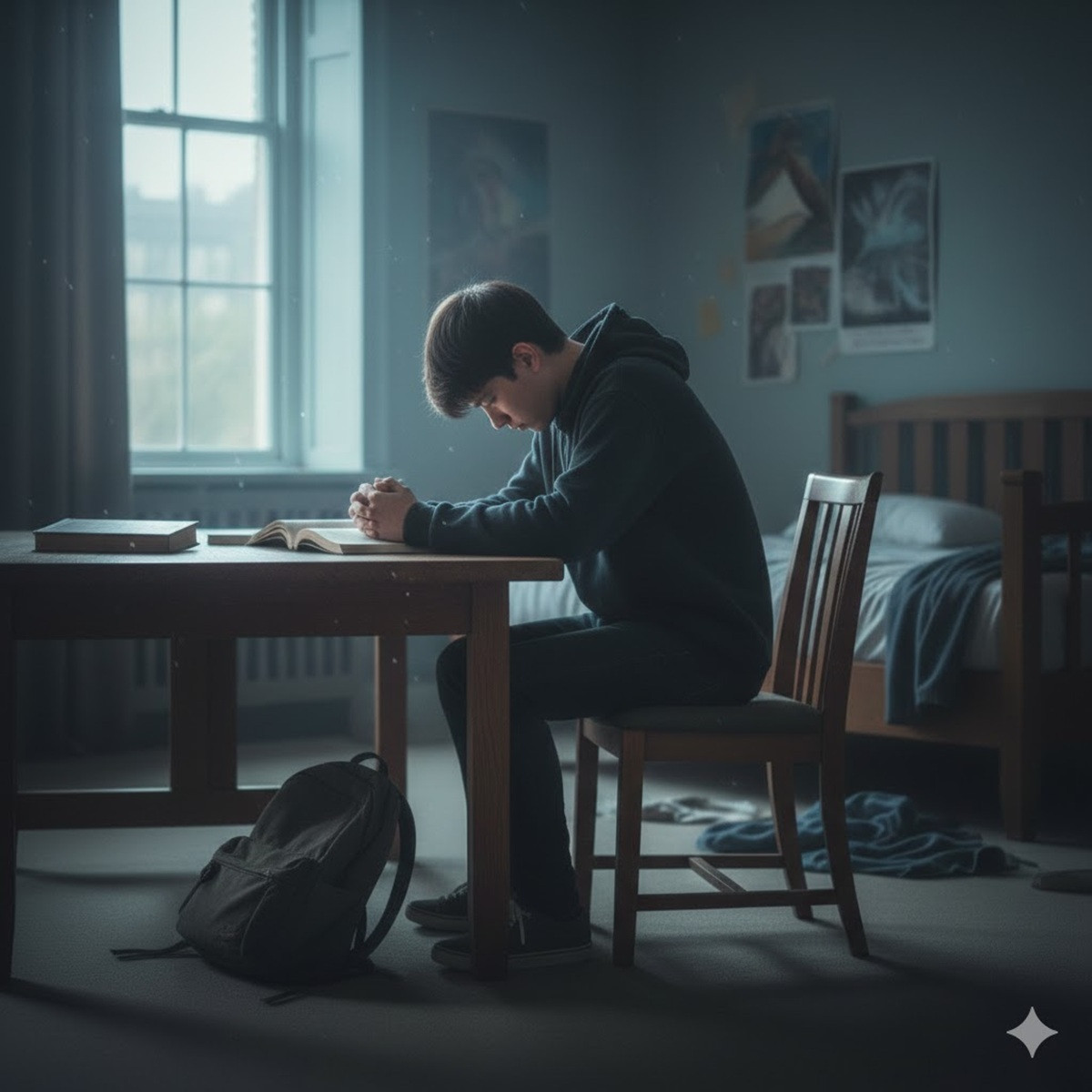 14歲少年從優等生到拒學　青春期的隱形風暴：青少年憂鬱症。（圖/意示圖）