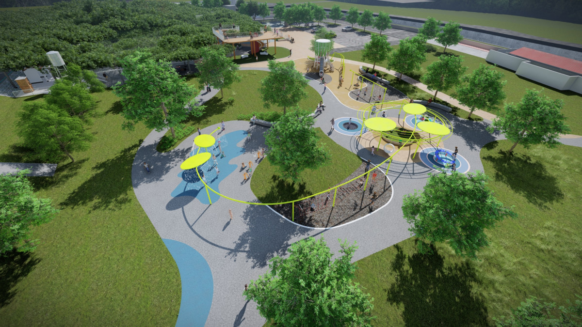 挹注4,409萬元升級竹塘門面,九龍大榕公複合式觀光園區動土(园区模拟图)。圖/彰化縣政府提供