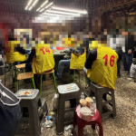 大溪警大掃蕩，深夜破獲天九牌職業大賭場。