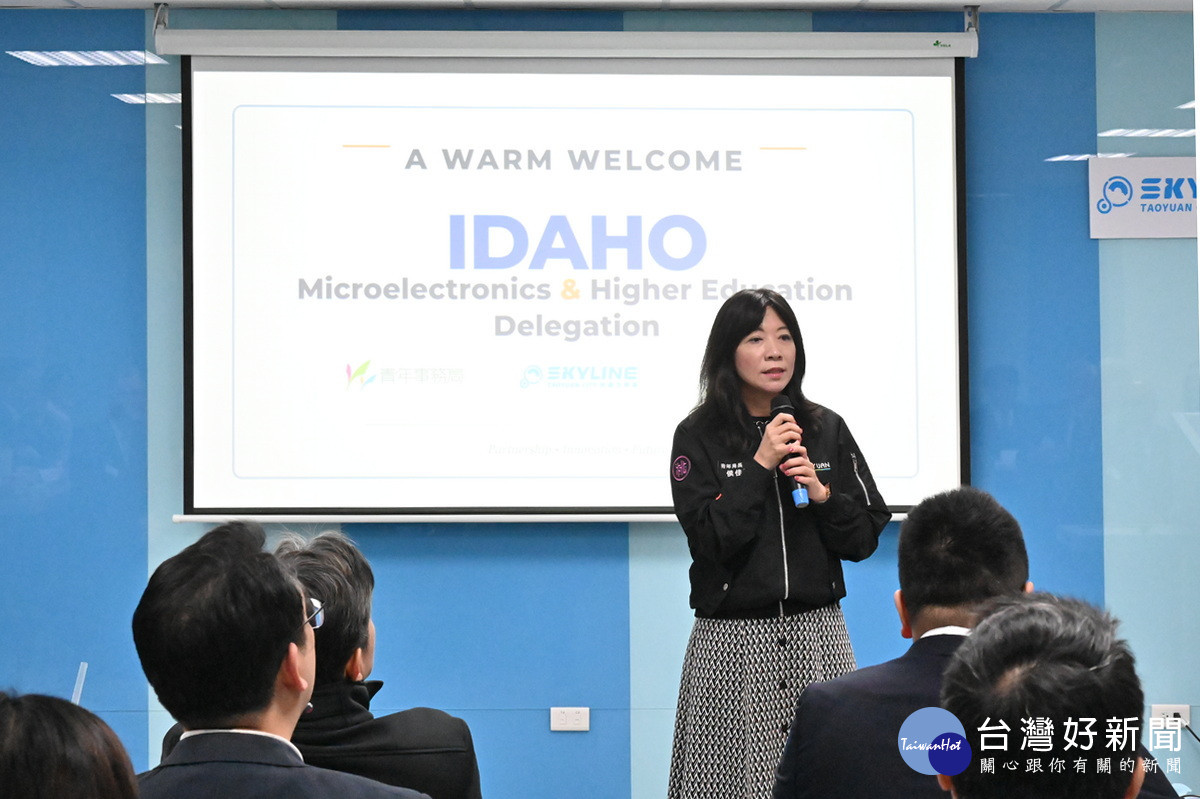 桃市府青年局長侯佳齡致詞並勉勵在場新創團隊。<br />