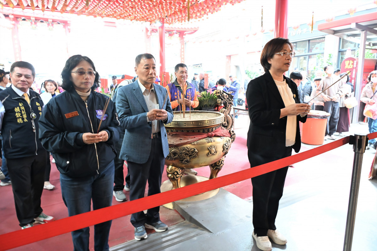 彰化縣長王惠美出席表示，南瑤宮不僅是縣定古蹟，更是具有高度藝術與歷史價值的重要文化資產。圖／彰化縣政府提供