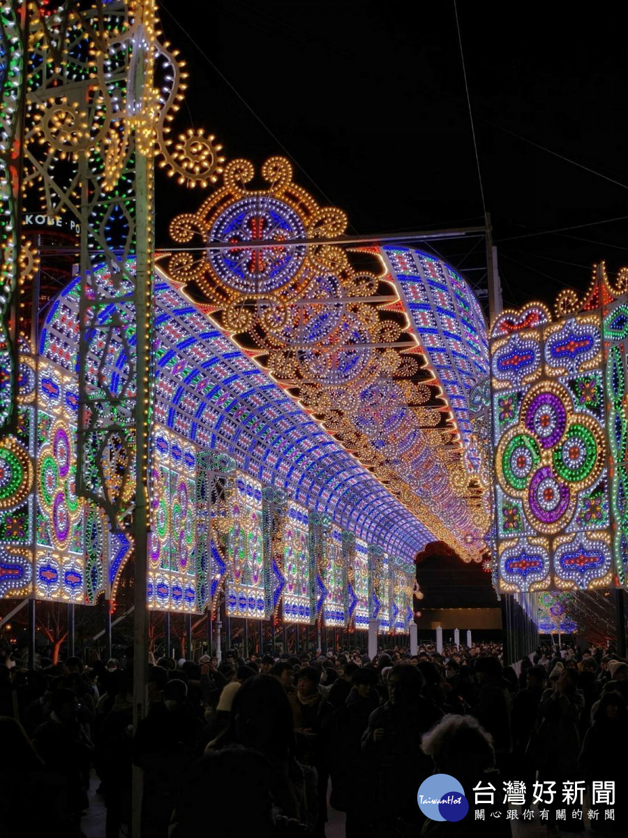 桃市府觀旅局長陳靜芳率團前往觀摩第31回「神戶光之祭典（Kobe Luminarie）」。