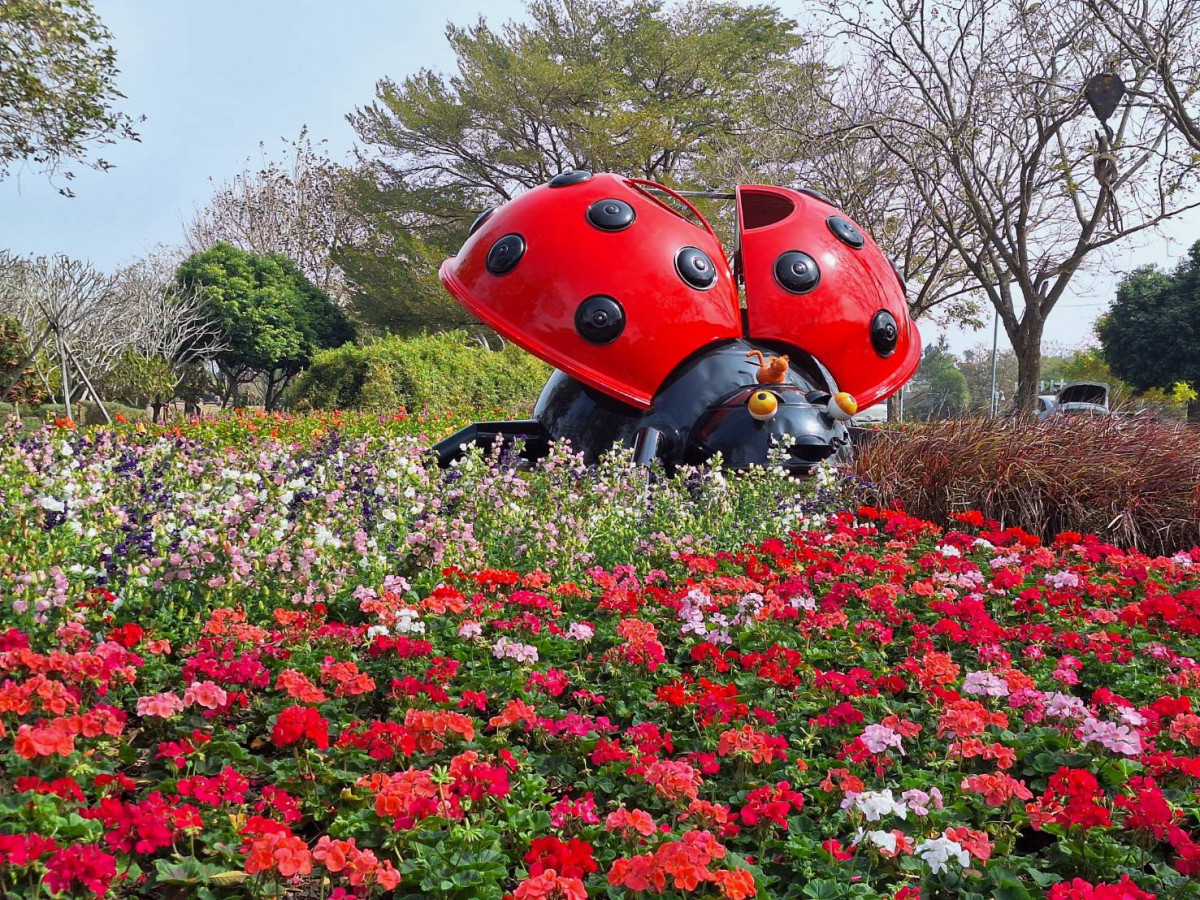 走春第一品牌邁入20年！「花在彰化」春節溪州公園登場。圖／彰化縣政府提供