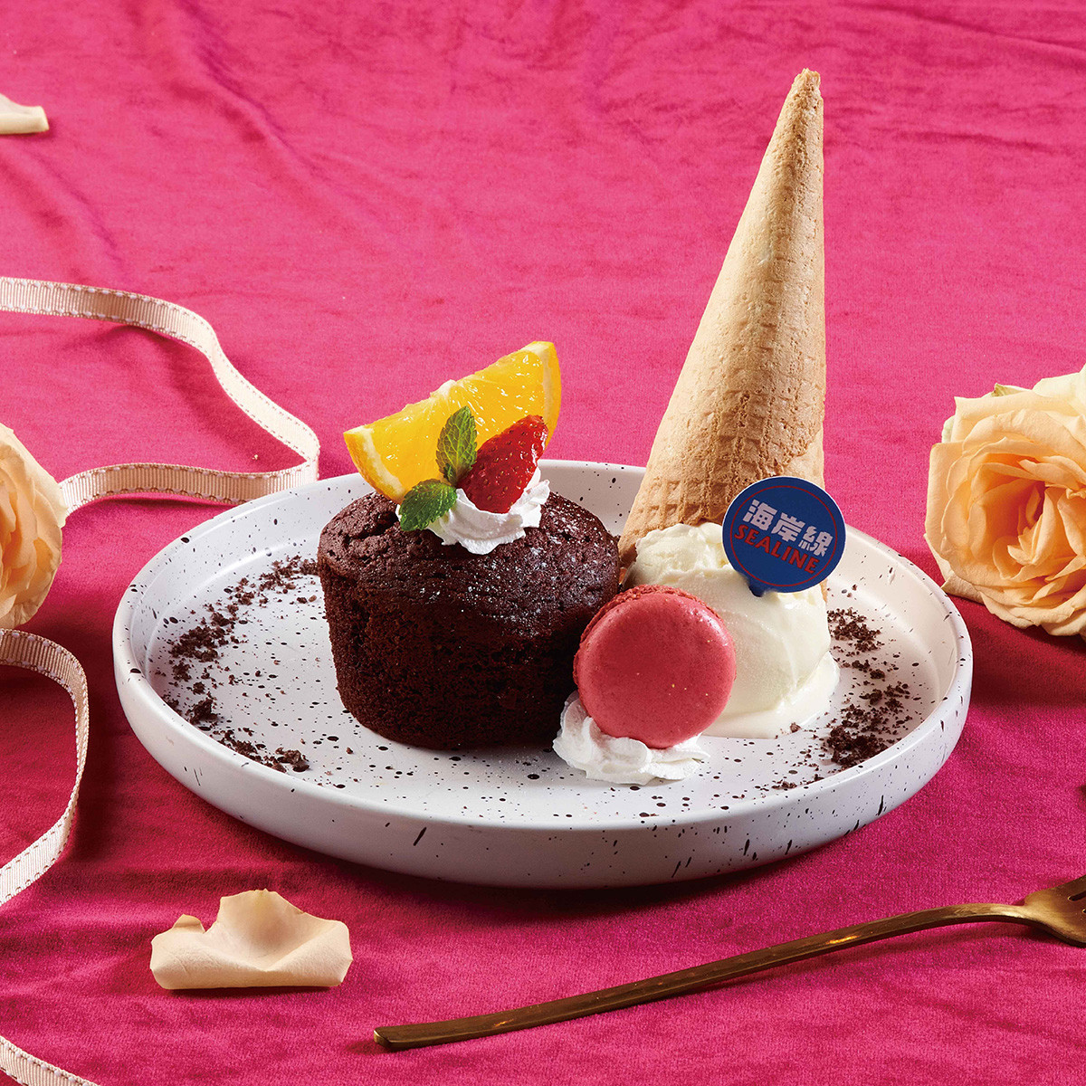 海岸線美式餐廳甜點「濃情蜜意小甜心」。