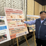 陳洽文站長籲大眾多搭乘公共運輸。（記者扶小萍攝）