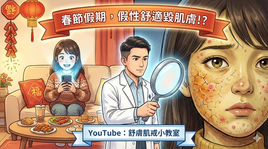 你的春節假期養生還是「害生」？　皮膚科醫師揭祕：3大假性舒適是毀臉元兇