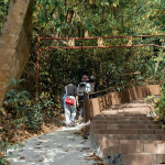 嘉義市府近期完成「蘭潭休憩環境整備工程」，已於1月底開放使用，其中位於鎮德宮旁的好漢坡，完工後共設置323階／嘉義市府提供