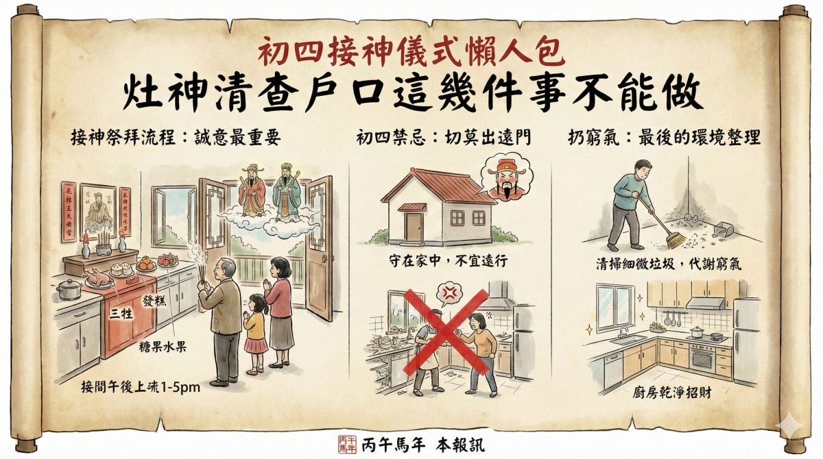 初四接神儀式懶人包　灶神清查戶口這幾件事不能做