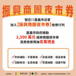 嘉義市政府推出加碼方案「振興商圈夜市券」，將於3月2日正式開始兌換／市府提供