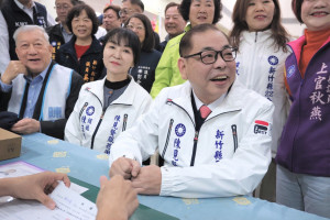 陳見賢正式登記中國國民黨新竹縣長提名初選。