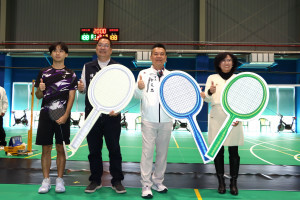 打造優質運動新據點　苗栗市綜合羽球館試營運啟用
