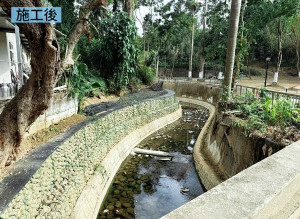 嘉義市「北排水維新支線（1K+893～2K+108）護岸改建應急工程」，去(114)年12月26日順利完工／嘉義市府提供
