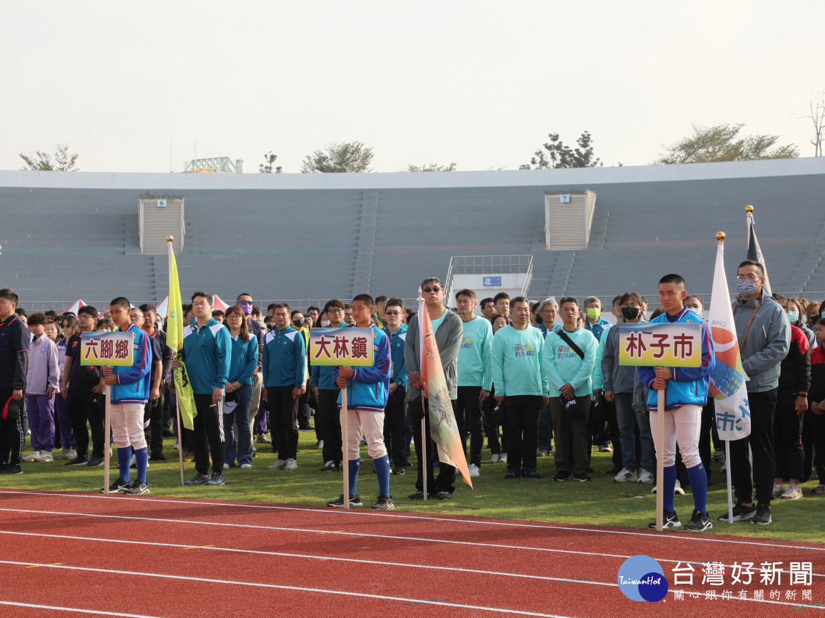 嘉義縣115年全縣運動會今(10)日在嘉義縣立田徑場舉行開幕典禮／嘉義縣府提供