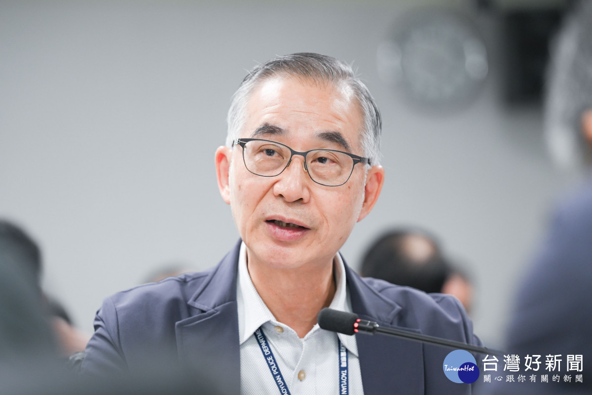 警察局長廖恆裕致詞。