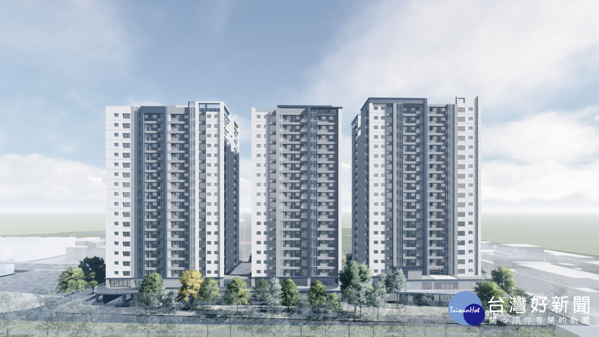 平鎮社宅模擬圖。