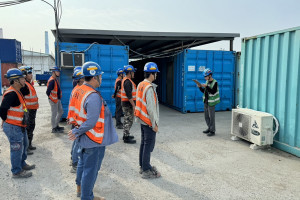 弘光科大環安系實務導向實習助學生畢業即就業。（弘光科大提供）