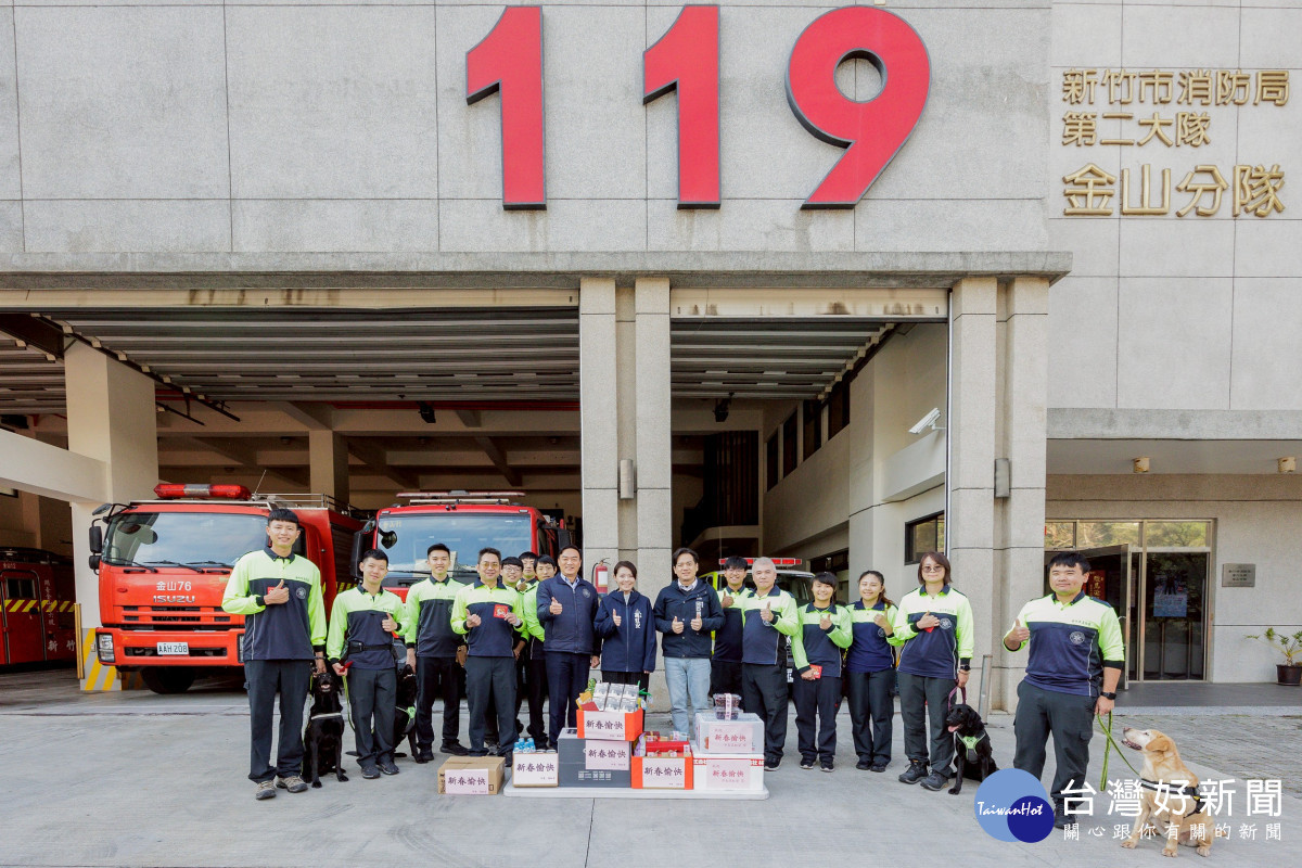 春節前夕慰問消防同仁　高虹安感謝堅守崗位守護市民安全