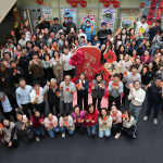 雲林縣長張麗善今天前往縣府各局處發送新春福袋／翻攝照片