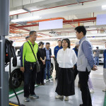 嘉義市長黃敏惠昨(13)日前往義昌公園視察首日營運狀況／嘉義市府提供