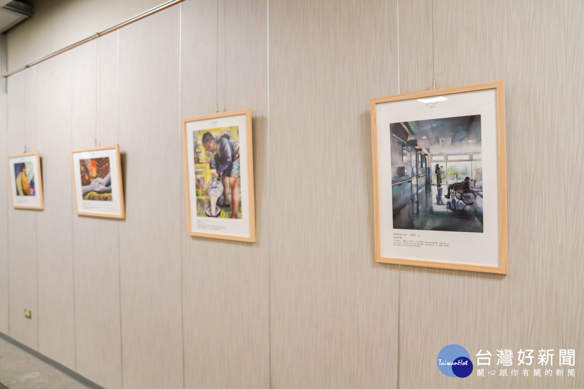 彩繪希望比賽在中醫大新竹附醫B1藝廊展出。