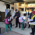 開學首日守護學童安全，彰化縣警察局鹿港分局啟動護童專案。圖／彰化縣警局提供