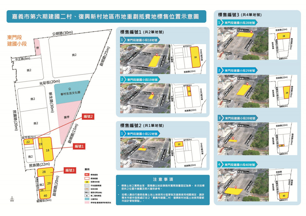嘉義市建國二村、復興新村市地重劃抵費地公開標售正式啟動／嘉義市府提供