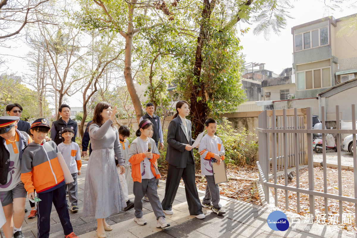 打造安全便利校園交通路網　竹市大庄國小通學步道啟用